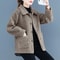 Ladies Lamb Velvet Short Jacket Thick Winter Outerwear Warm Fleece Cardigan Coat For Women 0