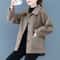 Ladies Lamb Velvet Short Jacket Thick Winter Outerwear Warm Fleece Cardigan Coat For Women 6