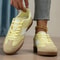 Women Casual Lace Up Non Slip Lightweight Round Toe Sneakers 3