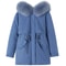 Women Mid Length Drawstring Parka Thick Warm Hooded Coat Spring Autumn 5