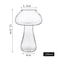 Mushroom Shaped Cocktail Glass With Straw Creative Clear Glass Cup For Beer Wine Coffee Drinks 5