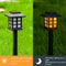 Solar Flame Torch Lights With Flickering LED Waterproof Outdoor Garden Path And Patio Lamps 1