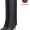 Womens Knee High Boots With 6cm Slim High Heels Round Toe Fashion Long Boots For Autumn And Winter 25
