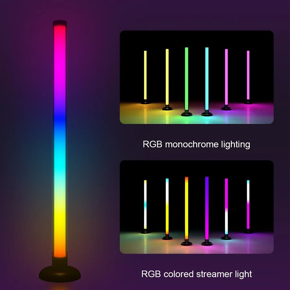 RGB Ambient LED Desktop Light With WiFi Bluetooth App Control Double Sided Luminous Design And Remo 4