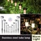 10 Pack Solar Powered Garden Lights Semi Embedded Waterproof Pathway Lamps For Lawn And Yard Decora 9