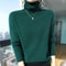 Womens Pure Mink Cashmere Sweater Slim Fit Pullover With Pile Collar Knitted Winter Top 8