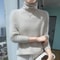 Womens Pure Mink Cashmere Sweater Slim Fit Pullover With Pile Collar Knitted Winter Top 11