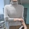 Womens Pure Mink Cashmere Sweater Slim Fit Pullover With Pile Collar Knitted Winter Top 12