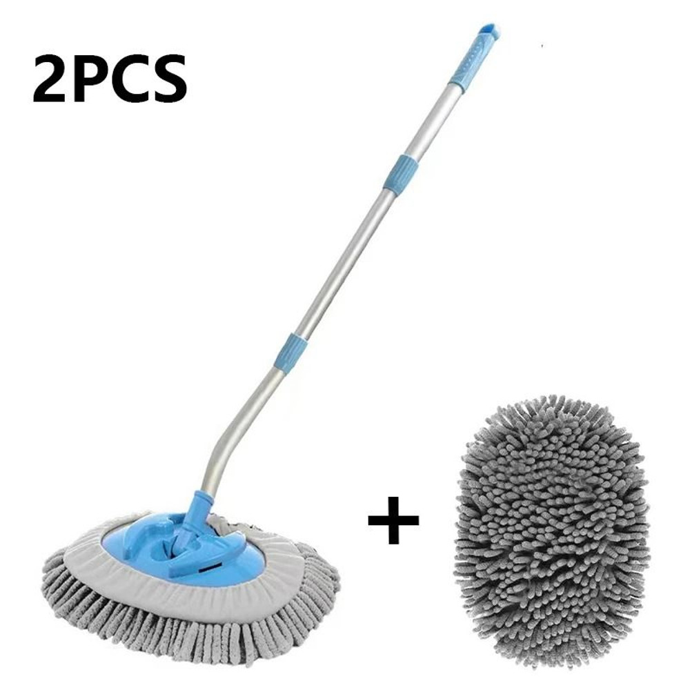 Automatic Telescopic Car Wash Brush With Chenille Head And 15 Degrees Bend For Easy Window And Wind 7