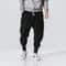 Mens Cotton Linen Harem Pants Casual Baggy Drop Crotch Joggers With Elastic Waist 1