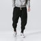 Mens Cotton Linen Harem Pants Casual Baggy Drop Crotch Joggers With Elastic Waist 1