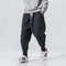 Mens Cotton Linen Harem Pants Casual Baggy Drop Crotch Joggers With Elastic Waist 7