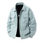 Mens Spring Cargo Jacket Oversized Windbreaker Casual Coat With Turn Down Collar 2