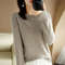 Womens Spring Autumn Sweater Knitwear Long Sleeve Pullover Soft O Neck Jumper 7