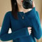 Womens Spring Autumn Sweater Knitwear Long Sleeve Pullover Soft O Neck Jumper 10