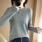 Womens Spring Autumn Sweater Knitwear Long Sleeve Pullover Soft O Neck Jumper 15