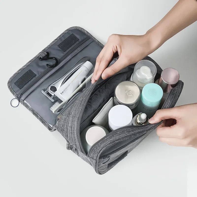 Oxford Fabric Travel Toiletry Bag Waterproof Hanging Organizer For Men And Women 4