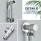 Black Stainless Steel Handheld Bidet Sprayer With Wall Mounted Holder For Bathroom 3
