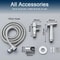 Black Stainless Steel Handheld Bidet Sprayer With Wall Mounted Holder For Bathroom 5