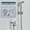 Black Stainless Steel Handheld Bidet Sprayer With Wall Mounted Holder For Bathroom 6