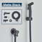 Black Stainless Steel Handheld Bidet Sprayer With Wall Mounted Holder For Bathroom 7