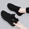 Womens Breathable Non Slip Platform Casual Sneakers Black 2024 1