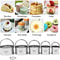 5 Piece Round Stainless Steel Biscuit Cutter Set With Handle 2