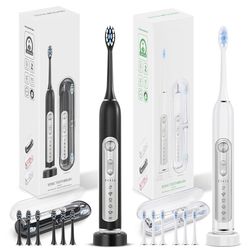 subort s7 sonic electric toothbrush rechargeable with smart timer and replaceable heads