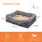 Large Dog Bed Soft Anti Allergy Fleece With Removable Washable Cover And Waterproof Design 6