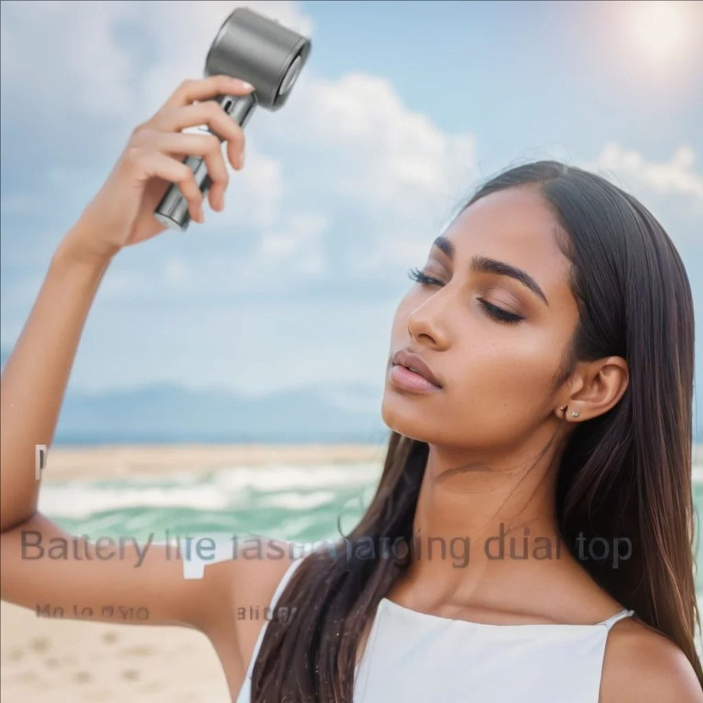 Portable USB Rechargeable Bladeless Handheld Fan With Adjustable Speeds 3