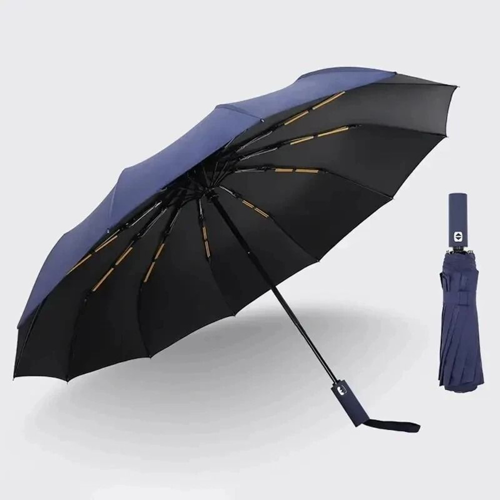 Windproof Double Layer Fully Automatic 12 Bone Umbrella UV Resistant Folding 8