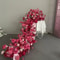 Pink Rose Large Flower Row Runner For Wedding Decor Floral Backdrop 8