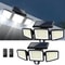 Three Head Outdoor Solar Motion Sensor Light With 200 LEDs Waterproof Security Lamp 0