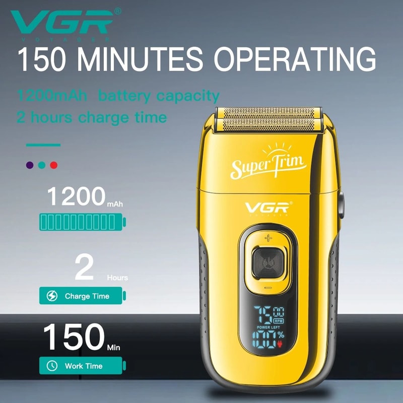 VGR V332 Professional Beard Trimmer Electric Shaver For Men 2