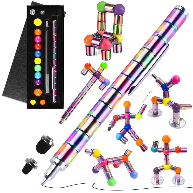 Magnetic Fidget Pen Toy For Anxiety Relief And Creative Spinning 16