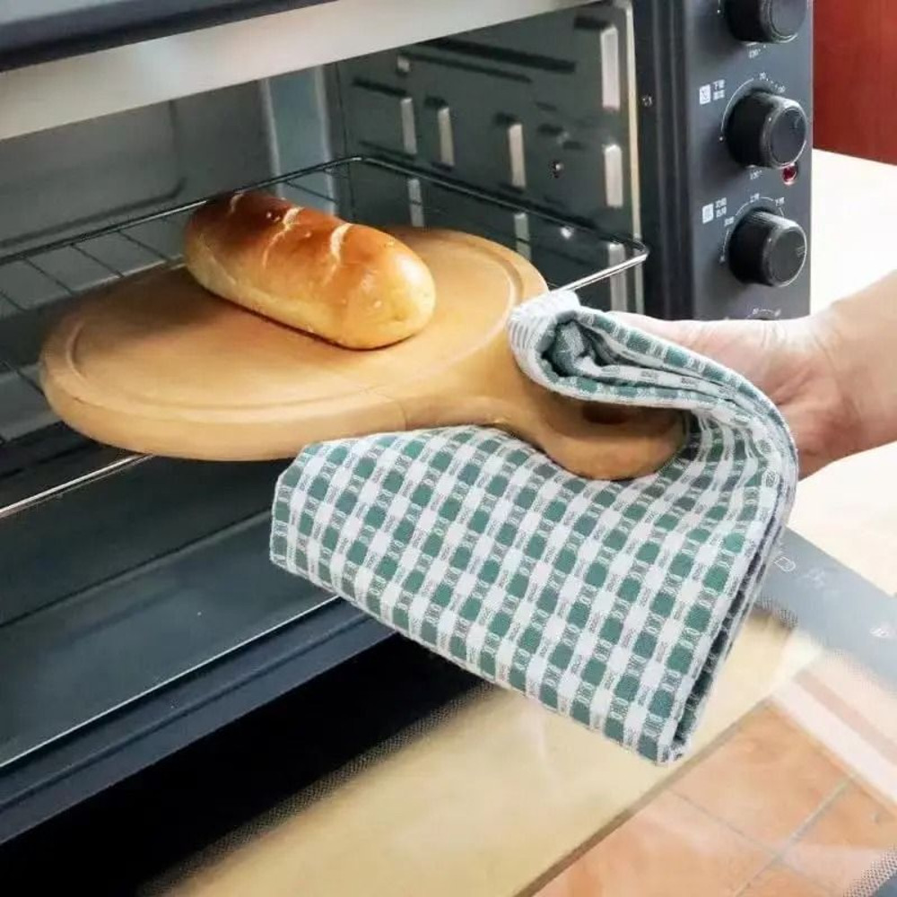 Cotton Waffle Weave Kitchen Dish Cloths Ultra Soft Quick Drying Towels 3 Pack 1