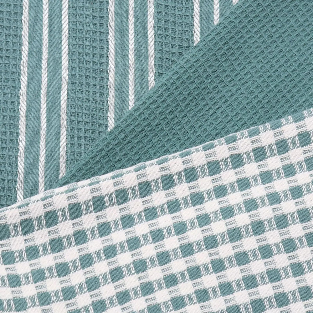 Cotton Waffle Weave Kitchen Dish Cloths Ultra Soft Quick Drying Towels 3 Pack 5