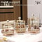 European Style Light Luxury Glass Candy Jar Decorative Storage Container 1