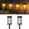 Solar Garden Lights Pack Outdoor Waterproof LED Pathway Lamps For Yard And Walkway 6