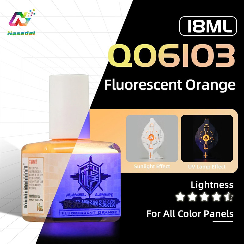 Fluorescent Panel Liner Paint 18ml Water Based Penetrating Ink For Model Coloring 8