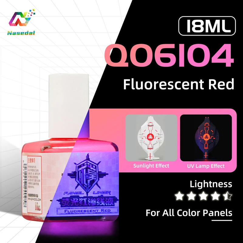 Fluorescent Panel Liner Paint 18ml Water Based Penetrating Ink For Model Coloring 9