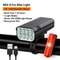 Rechargeable Bike Light Set 10000mAh 3600 Lumens LED Front And Rear Lights 10