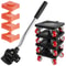 Heavy Duty Furniture Lifter Roller Tool Kit With Appliance Lift Sliders 0