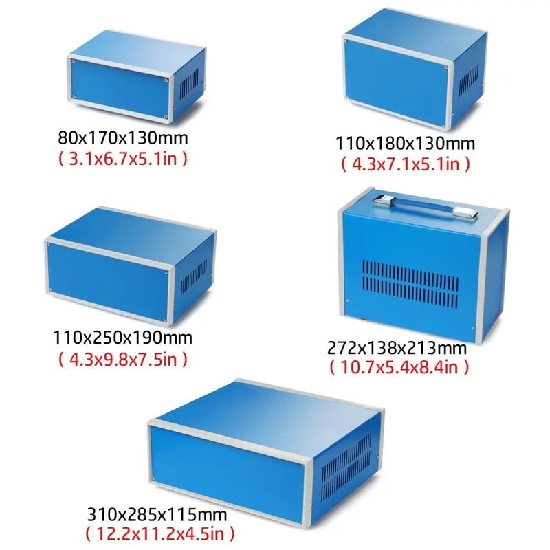Electronic Project Enclosure Box Metal Housing Case For Instruments And Modules 5
