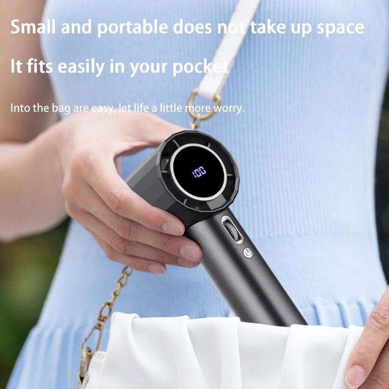 Xiaomi Handheld Fan Rechargeable Portable Cooling Fan With Type C Charging 5