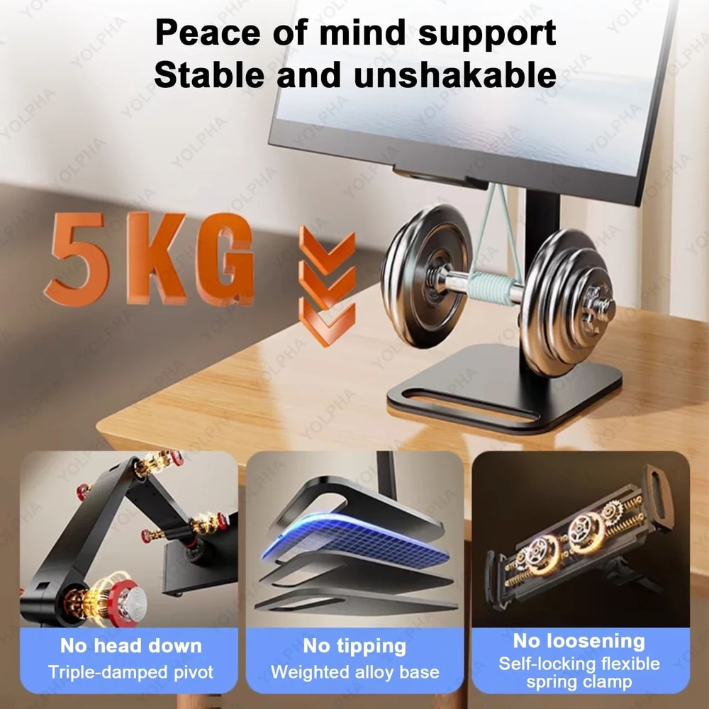 Adjustable Tablet Stand Holder For IPad Kindle And Smartphones With 360 Rotation 2