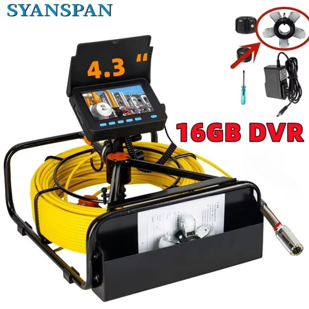 Sewer Pipe Inspection Camera With DVR Recording Waterproof Endoscope For Industrial Drain Inspectio 0