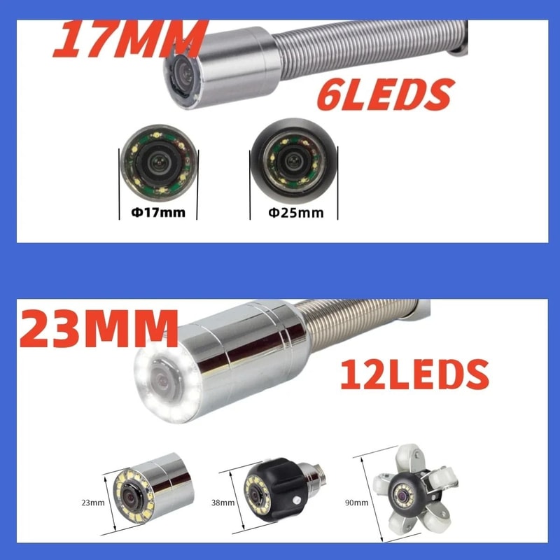 Sewer Pipe Inspection Camera With DVR Recording Waterproof Endoscope For Industrial Drain Inspectio 2