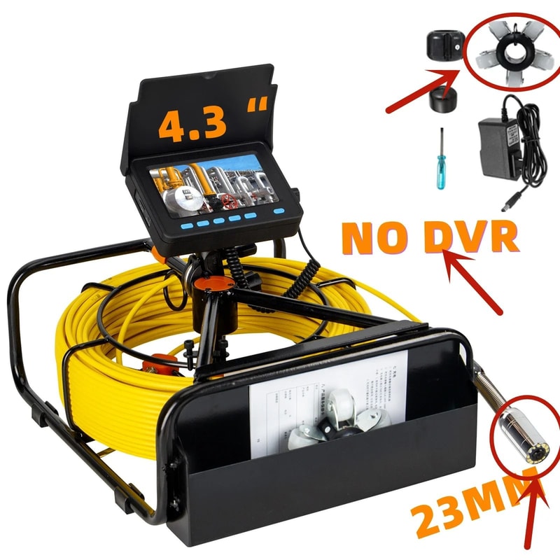 Sewer Pipe Inspection Camera With DVR Recording Waterproof Endoscope For Industrial Drain Inspectio 7