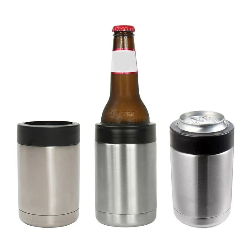 Stainless Steel Beer Bottle Cooler Double Wall Vacuum Insulated 0